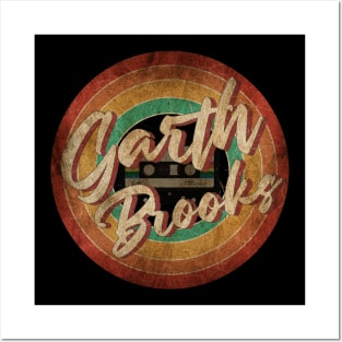 Garth Brooks Vintage Circle Art Posters and Art